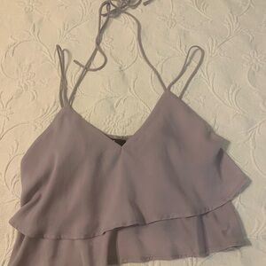 Lulu's Lavender Ruffle Layered Camisole